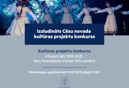 Izsludināts 2023.gada otrais Cēsu novada kultūras projektu konkurss